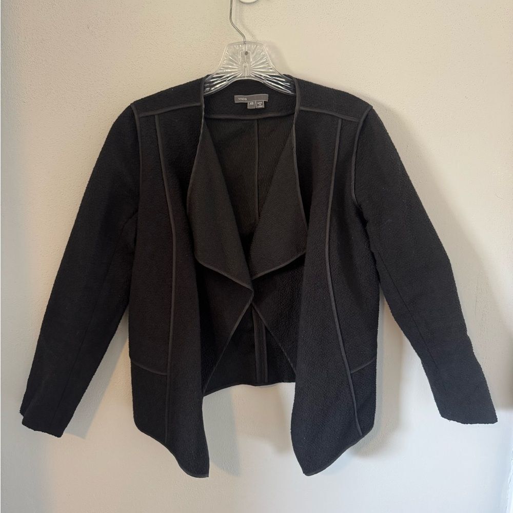 Vince Black Draped Blazer